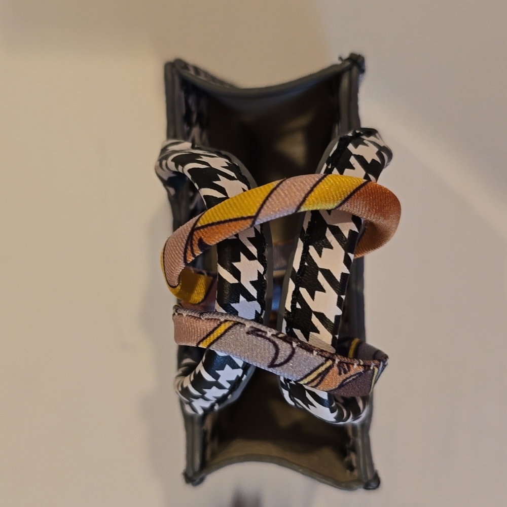 Dior Black and White Houndstooth Mini Bag Charm/Pouch - Picture 2 of 4